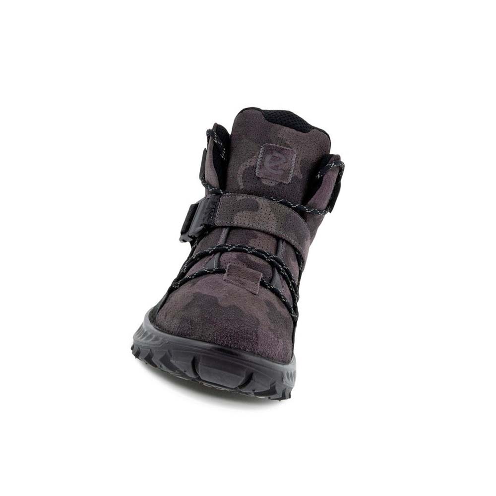 Men's Ecco Exostrike Gtx Buckle Boots Grey / Black | USA 437KOR